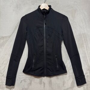Lululemon Define Jacket Luon Black Full Zip Yoga Activewear Size 4